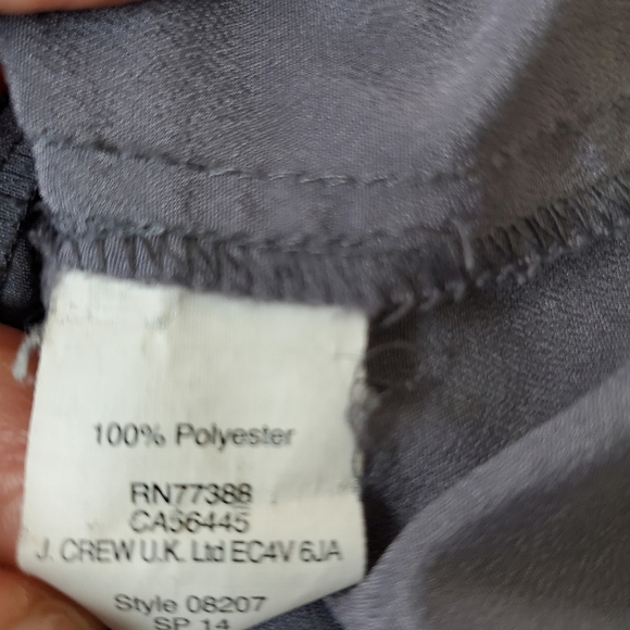 J. Crew Sleeveless V Neck Button Up Top Size 8 - Picture 4 of 5